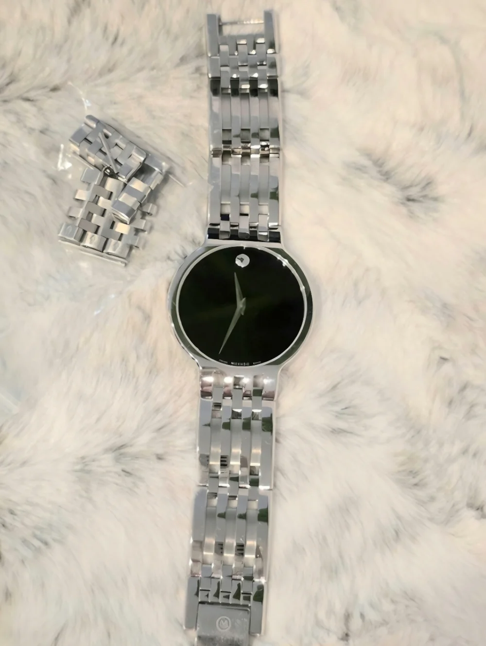 🔷 Movado Museum Classic Men's Women's Swiss Made Stainless Steel Watch AUTH
